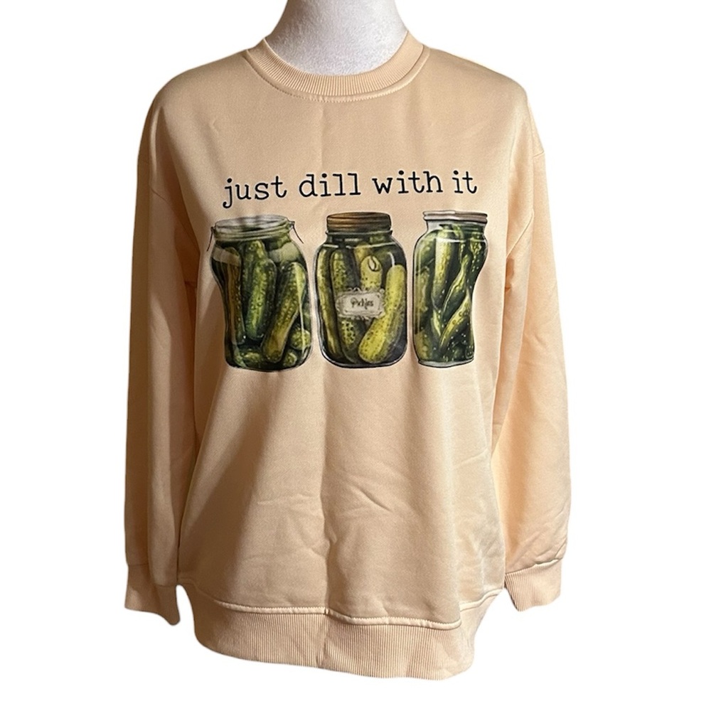 Pickle Jar Playful Graphic Sweatshirt